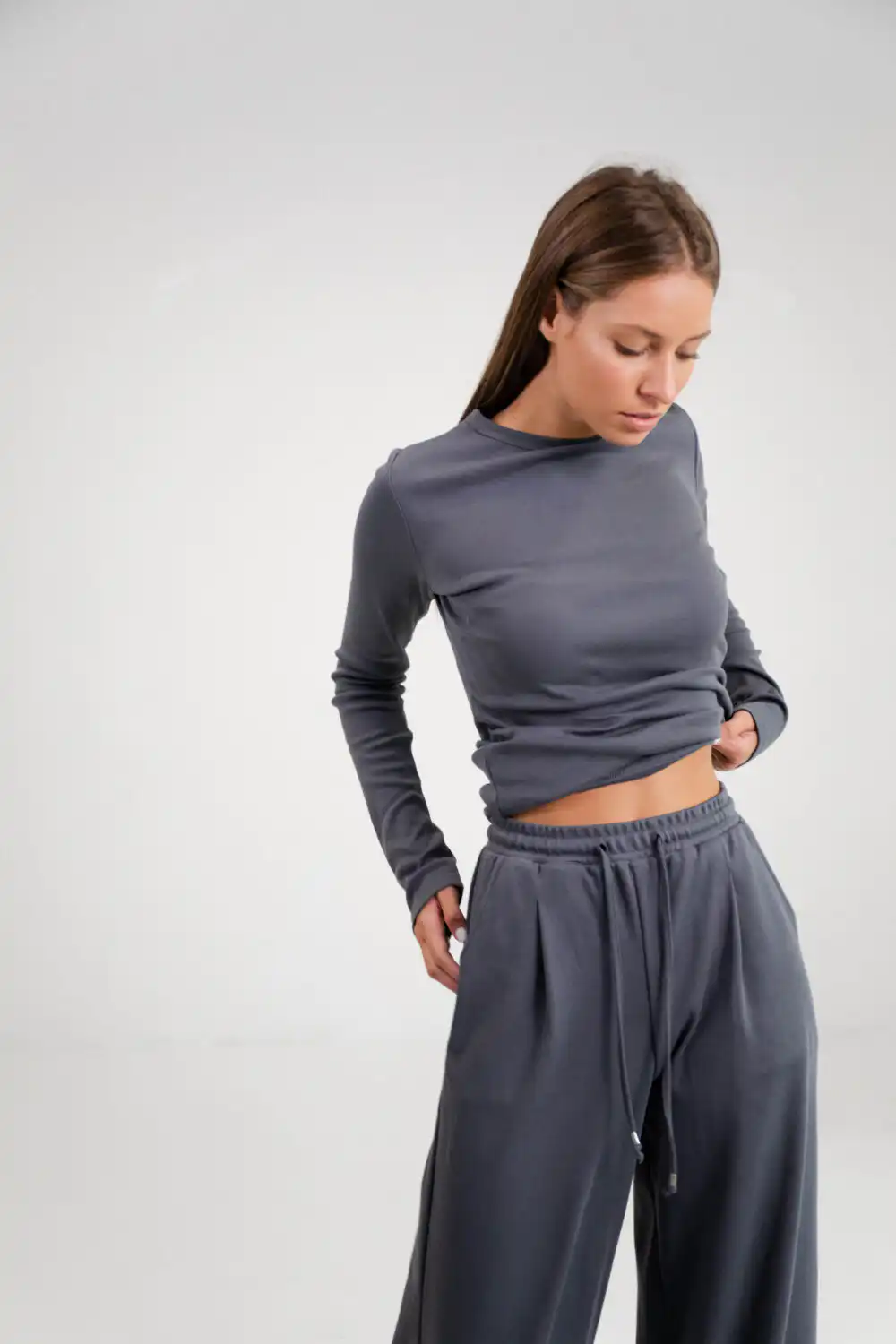 MAJICA BASIC DARK GREY - Slika 6