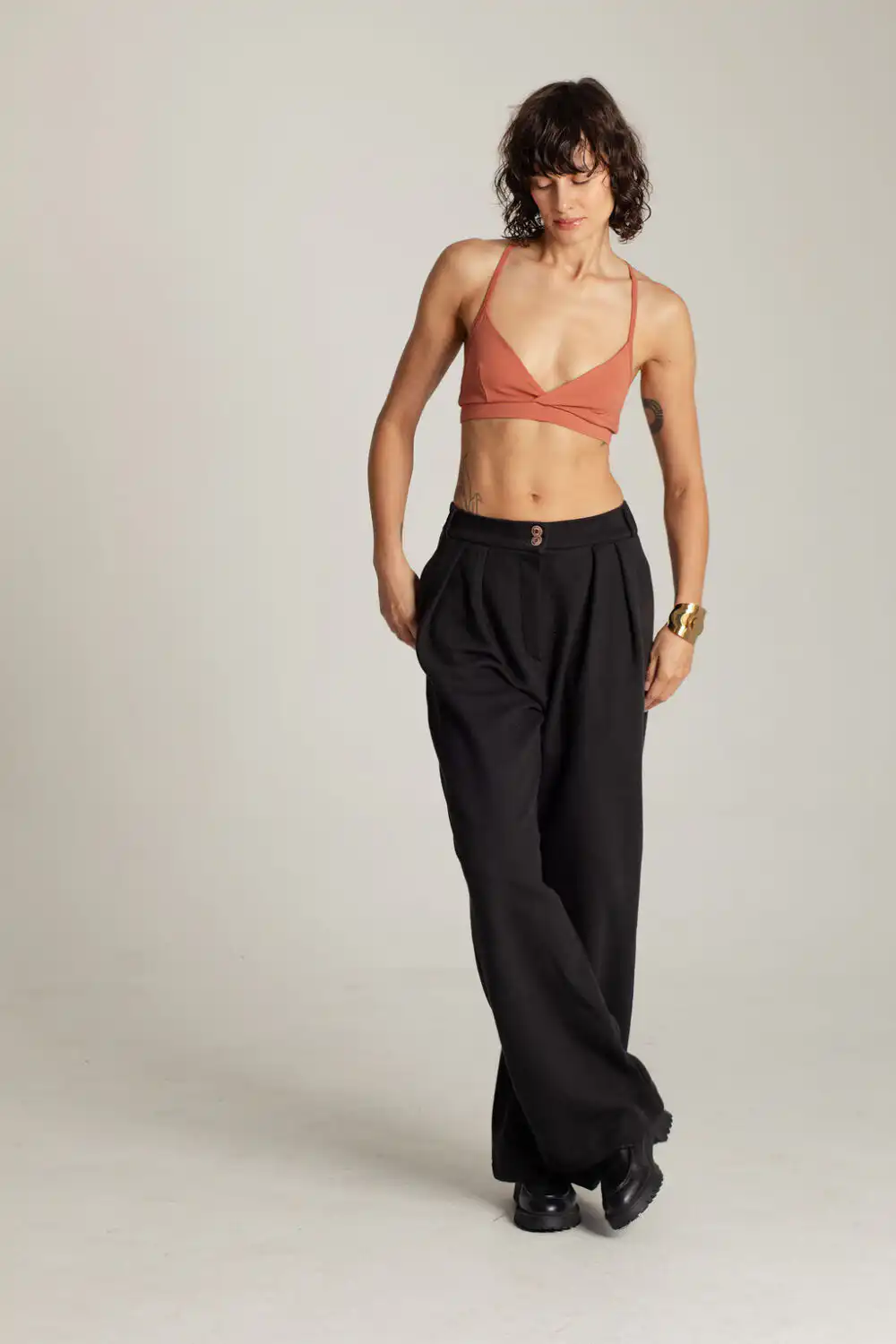 PANTALONE HAMPTONS PIQUE BLACK - Slika 5
