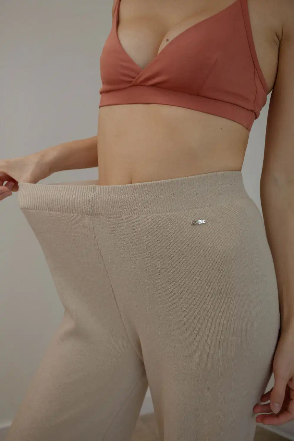 PANTALONE KNITTED SAND - Slika 5