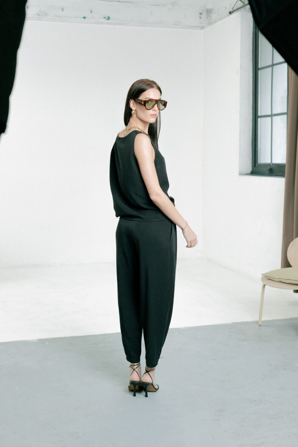 PANTALONE MONACO BLACK - Slika 3